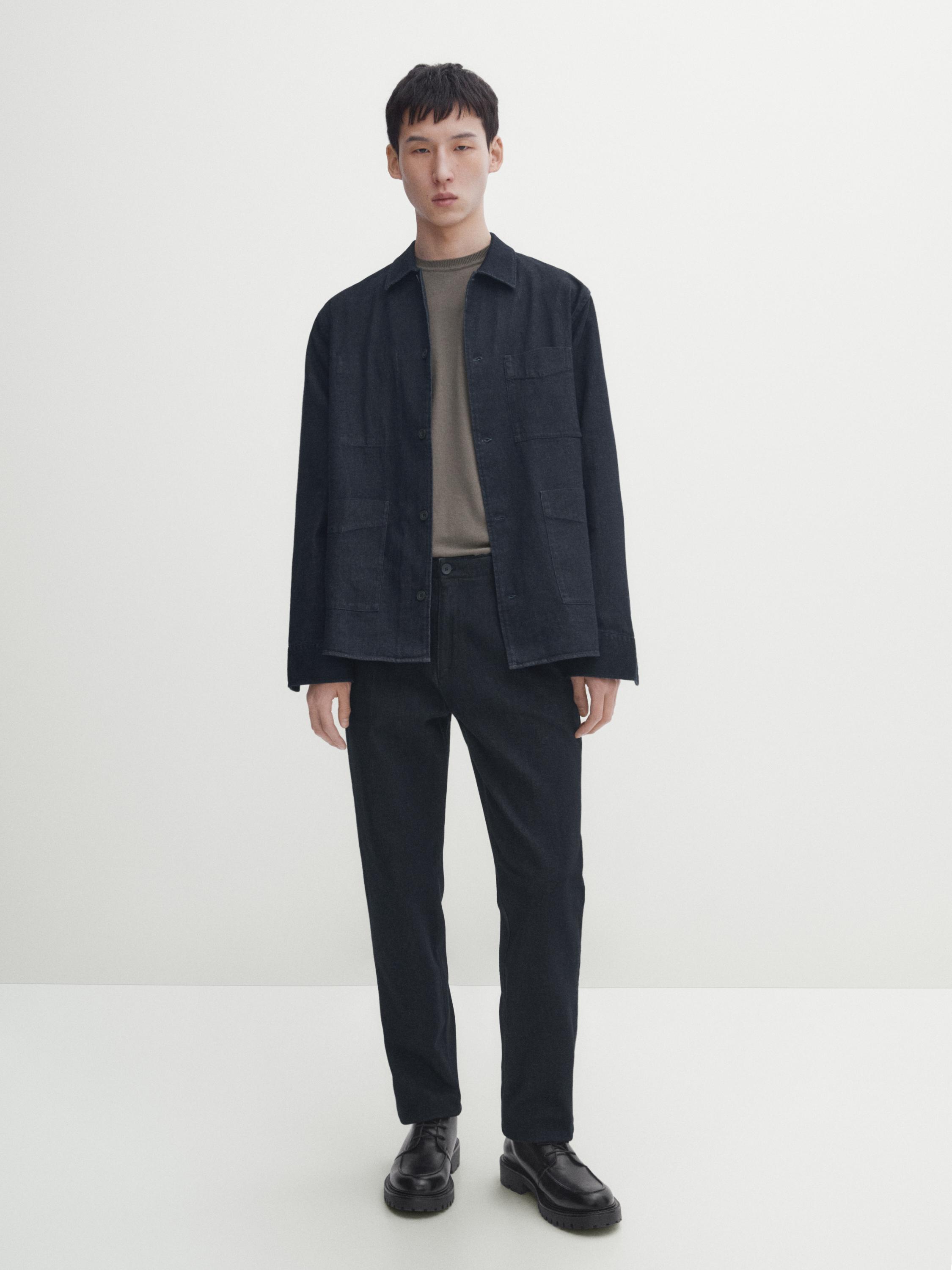 Relaxed-fit jeans with darts - Indigo | ZARA United States