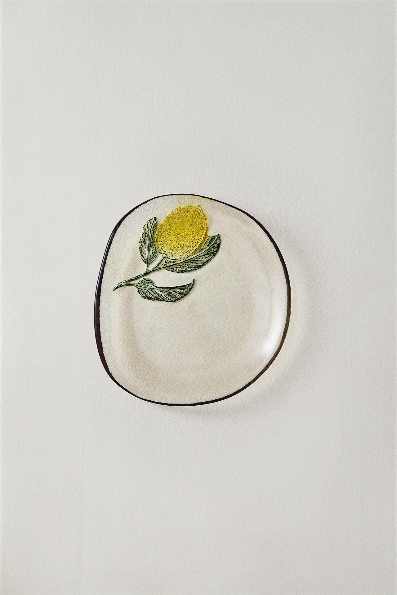 LEMON GLASS SIDE PLATE — Yellow