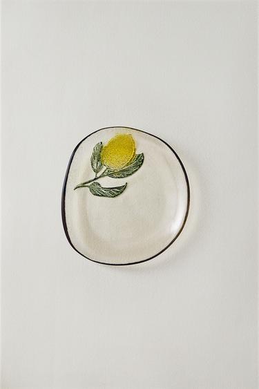 LEMON GLASS SIDE PLATE — Yellow 1