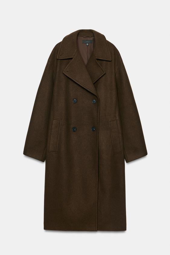 SOFT oversize COAT - Brown by Zara - Image 7