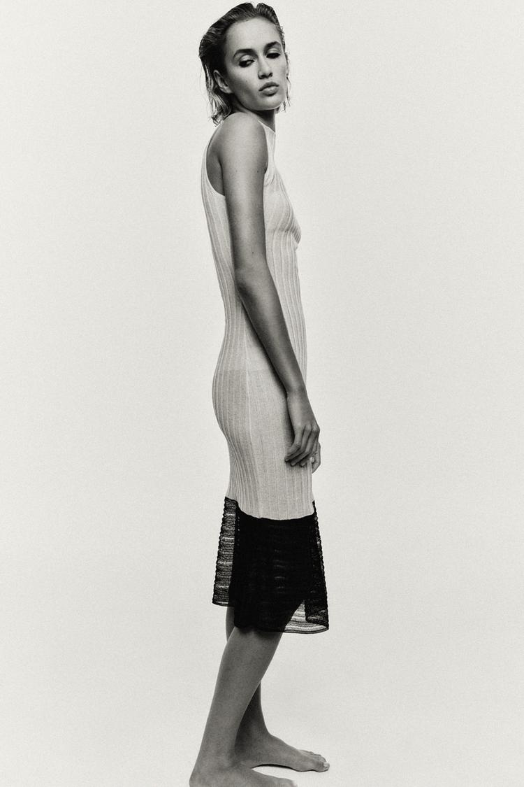 COMBINED KNIT DRESS