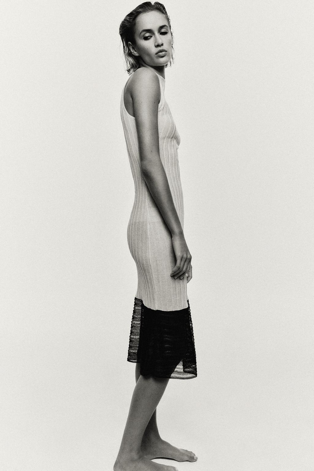 COMBINED KNIT DRESS