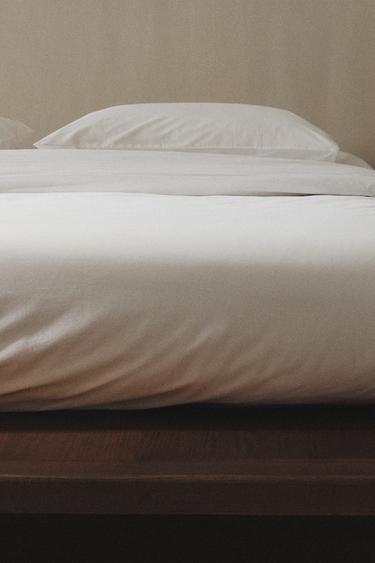 HOUSSE DE COUETTE PERCALE DE COTON (200 FILS) - Blanc de Zara - Image 6