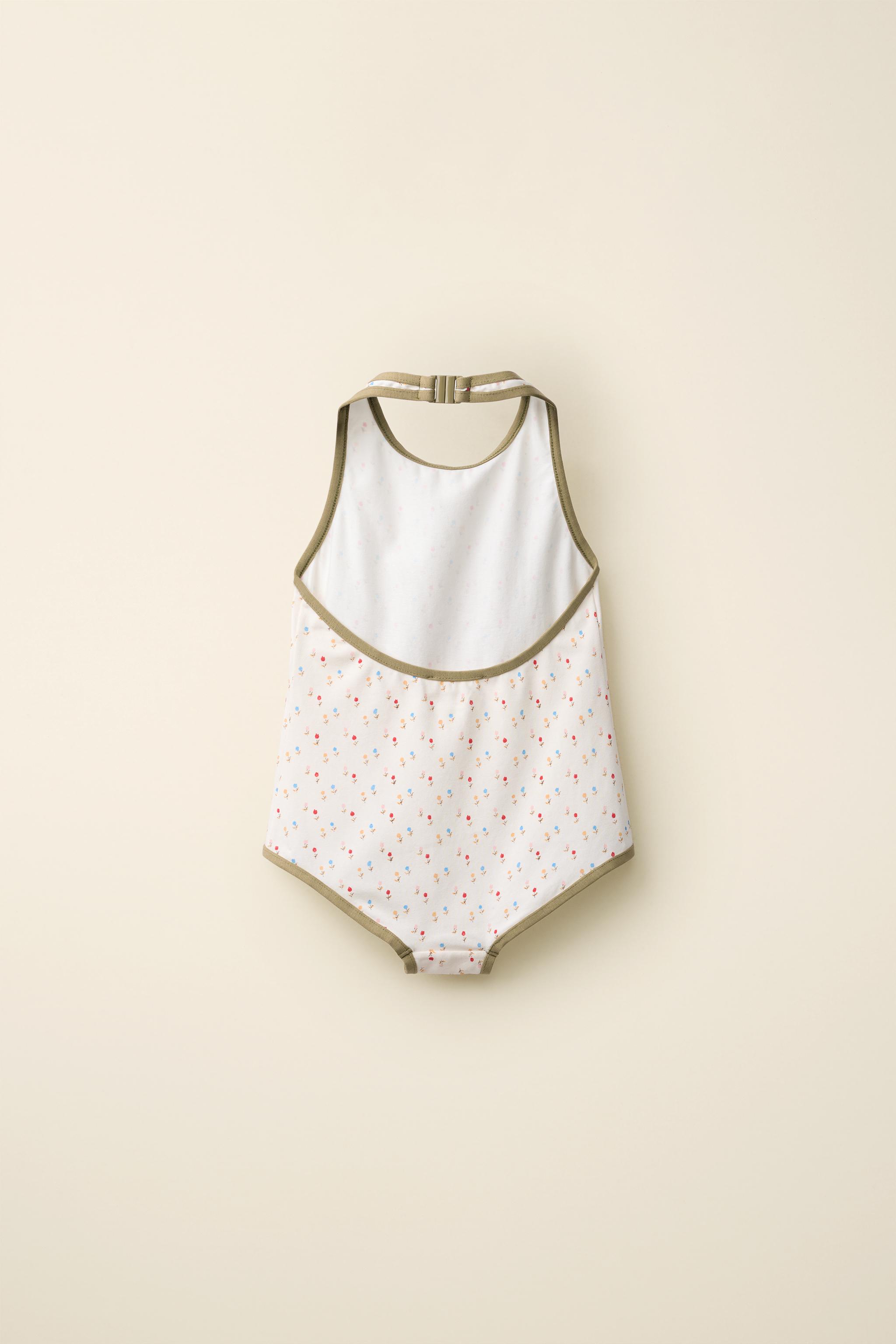 TULIP SWIMSUIT CREATED BY CARAMEL LONDON X ZARA — Ecru