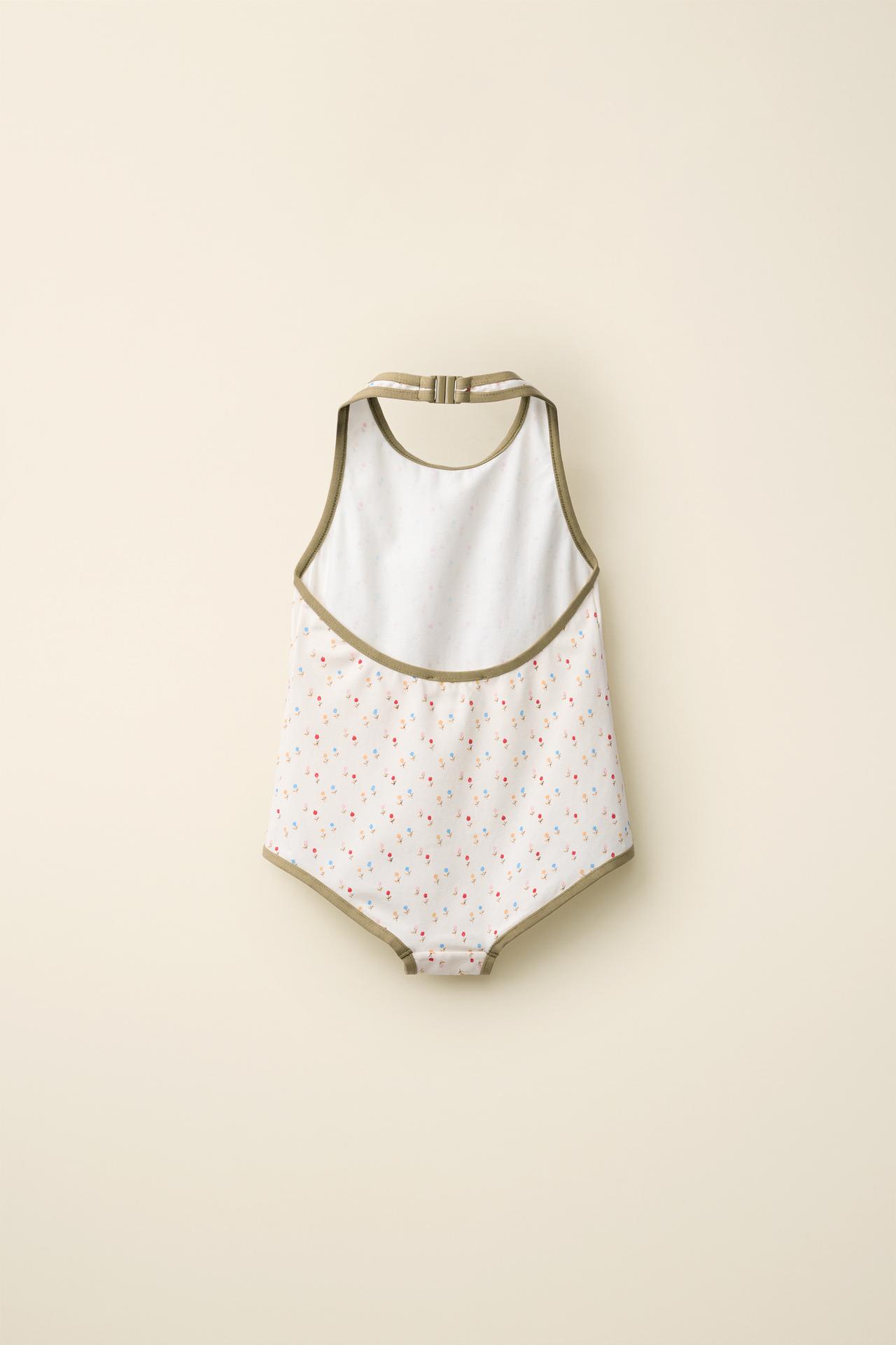 TULIP SWIMSUIT CREATED BY CARAMEL LONDON X ZARA — Ecru