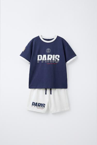 1 1/2-6 AÑOS/ PIJAMA ESTAMPADO PSG ® - Azul de Zara - Imagen 0