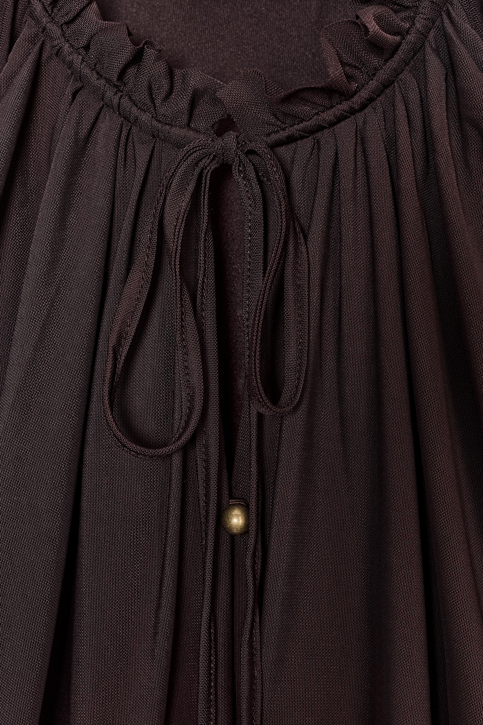 RUCHED LONG DRESS