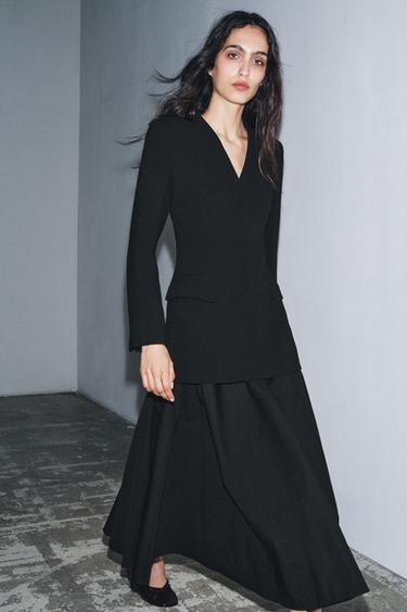 ROBE VESTE BIMATIÈRE ZW COLLECTION - Noir de Zara - Image 1