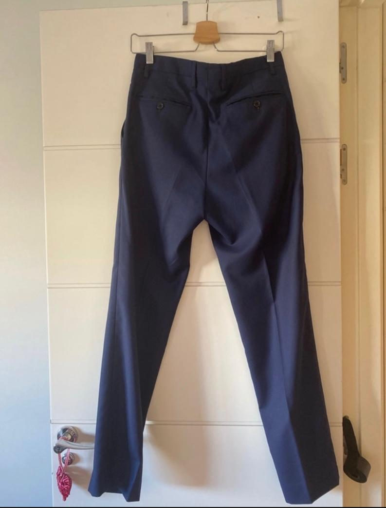 TEXTURED SUIT TROUSERS
