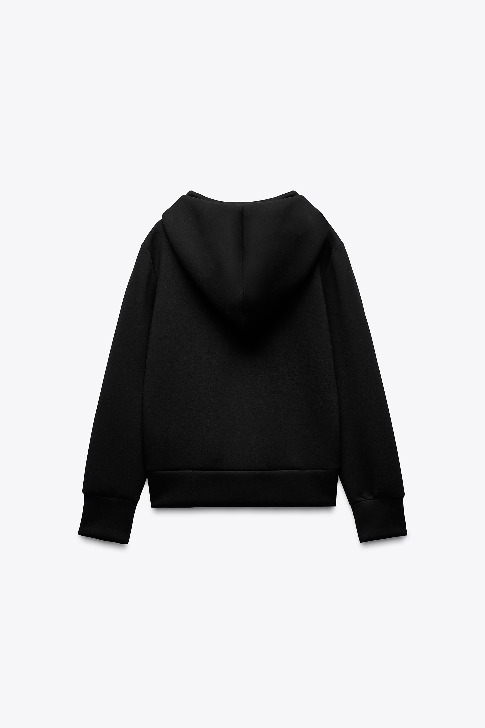 ZARA】コンフォート テクニカル フード付きスウェットシャツ