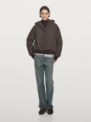 Zara Water-repellent bomber jacket - Cobalt