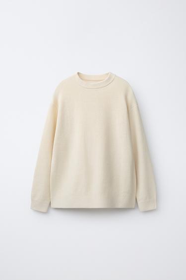 KNIT JUMPER - Ecru by Zara