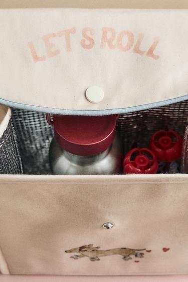 Zara CHILDREN'S SKATING DOG LUNCH BOX - Yellow