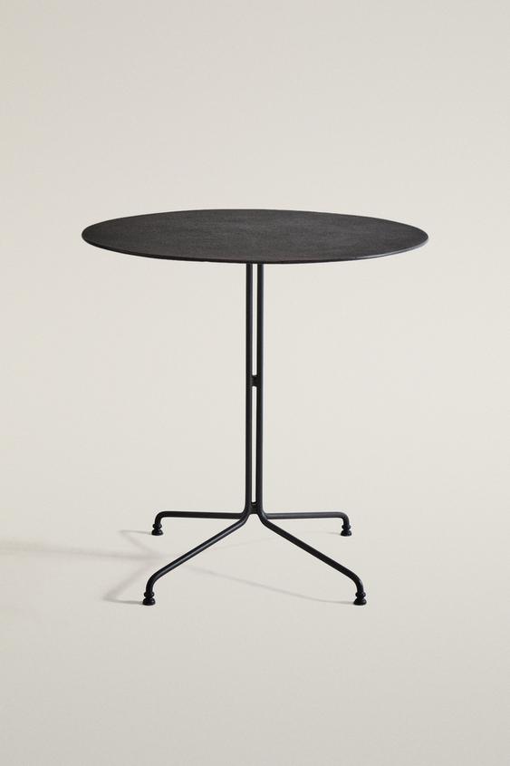 Zara OUTDOOR WROUGHT IRON TABLE - Black - Image 0