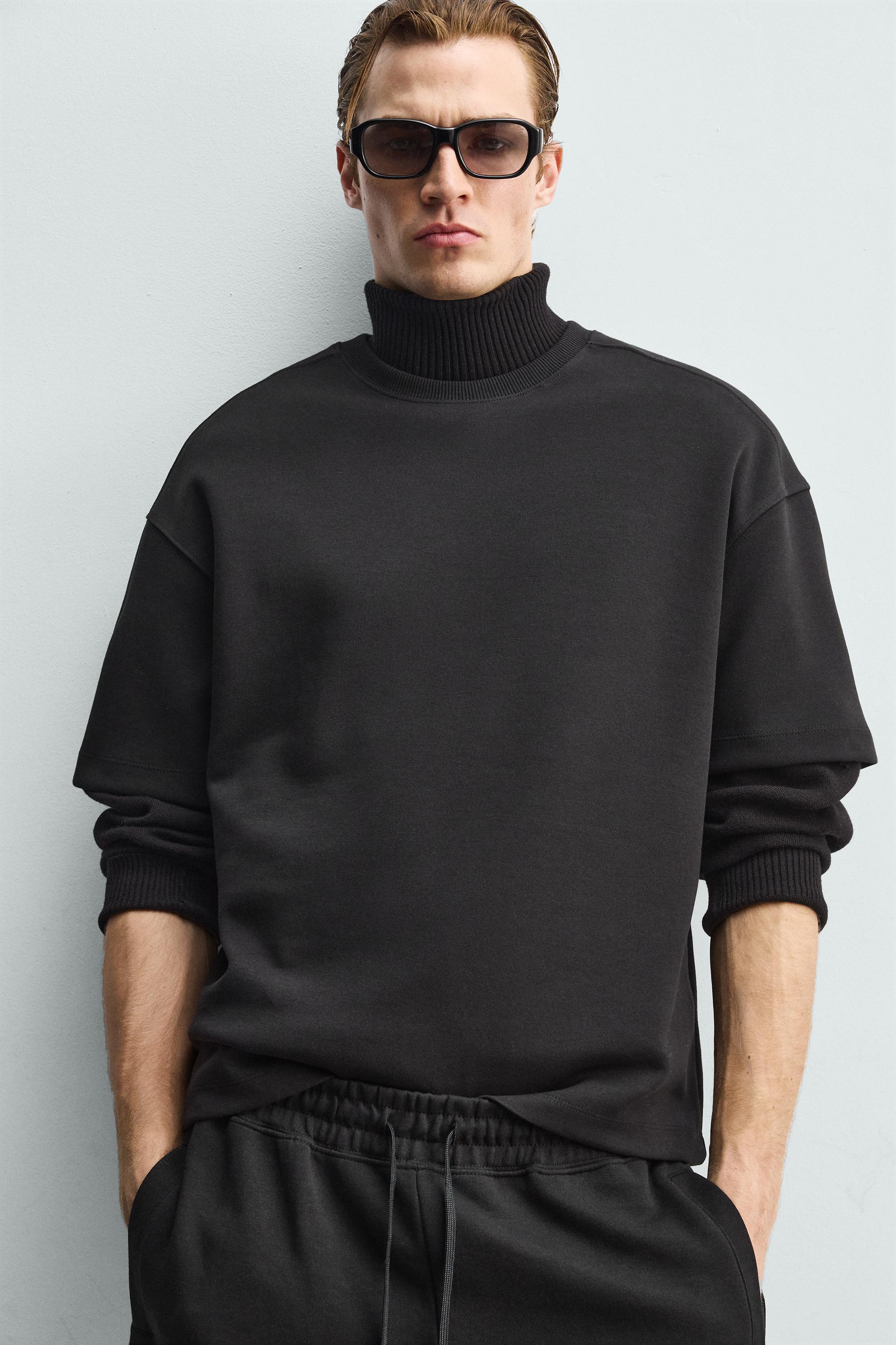 RELAXED FIT INTERLOCK SWEATSHIRT
