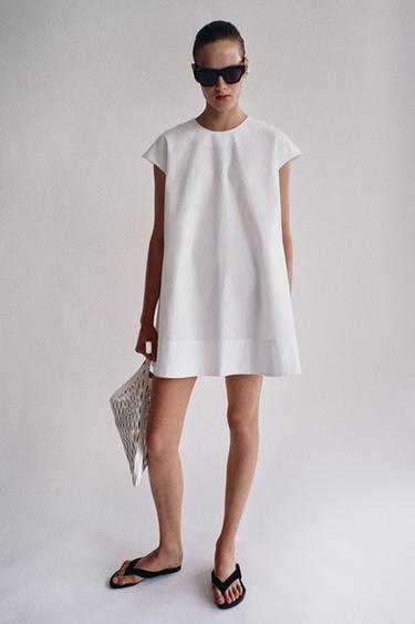 ZW COLLECTION SHORT DRESS - White by Zara