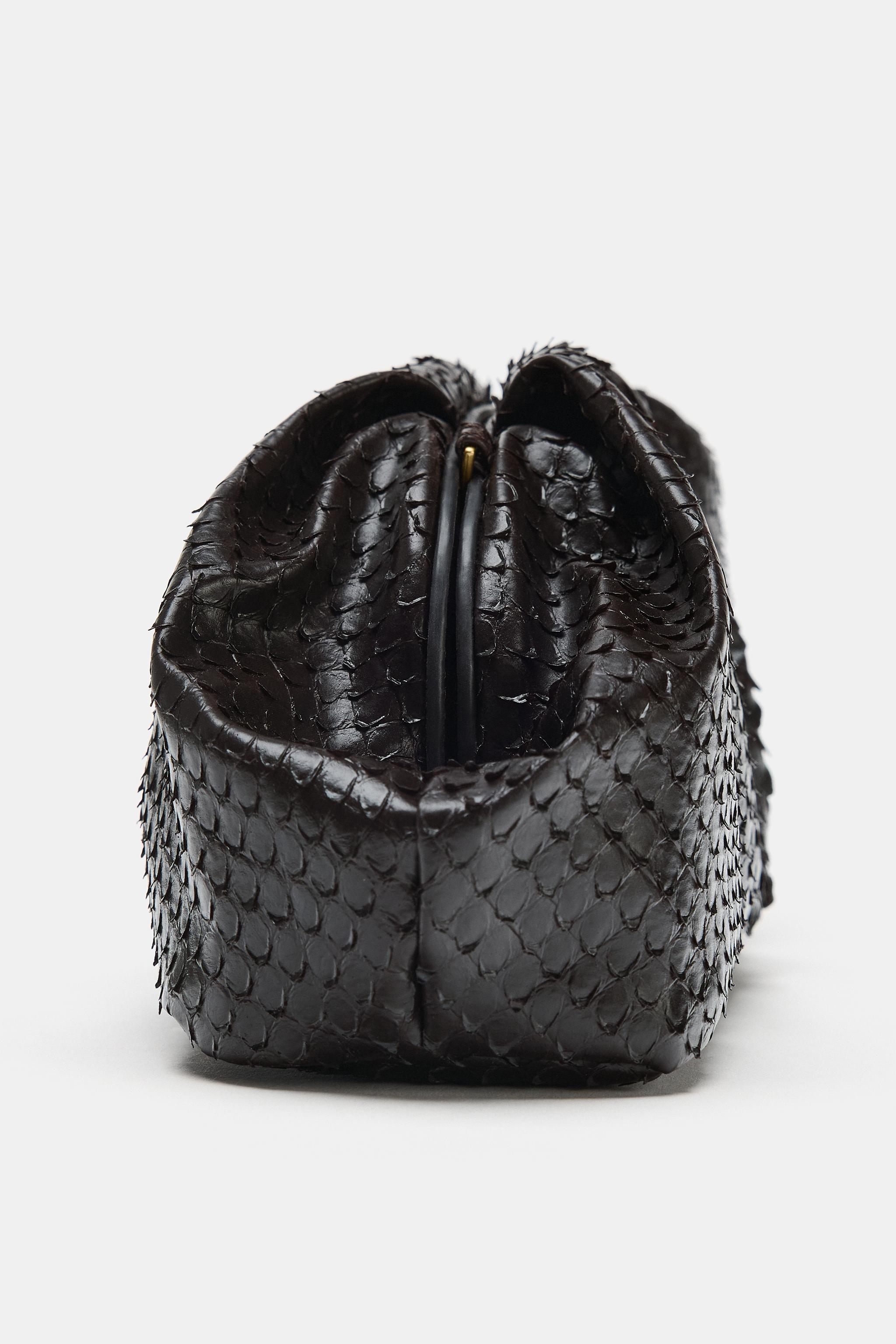 SAC À MAIN EN FORME D’ENVELOPPE À IMPRIMÉ ANIMALIER