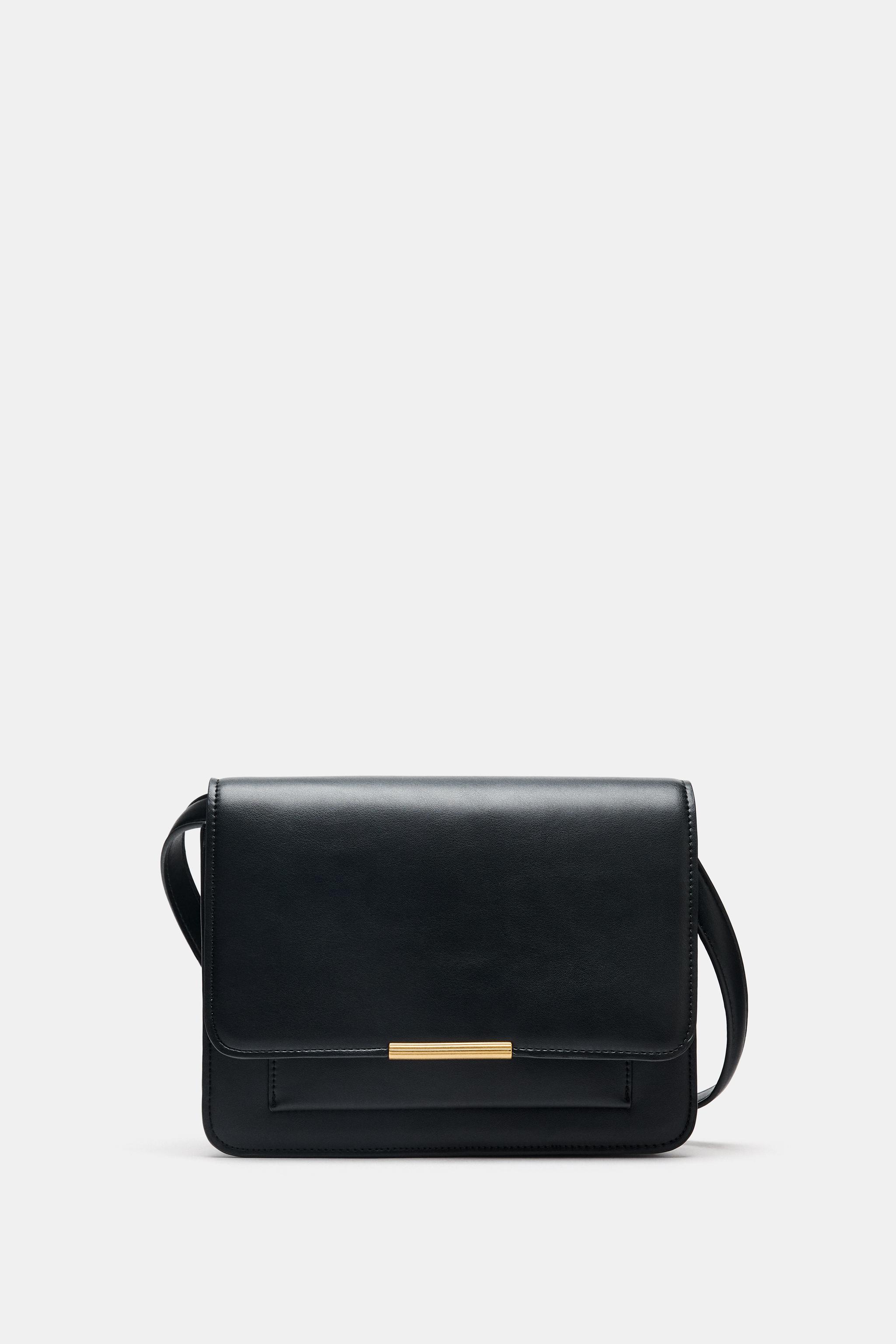 DOUBLE CROSS出品 CROSSBODY BAG WITH METAL DETAIL - Black | ZARA United States