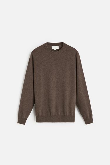 SUÉTER 100% CASHMERE - Marrom-vigoré da Zara