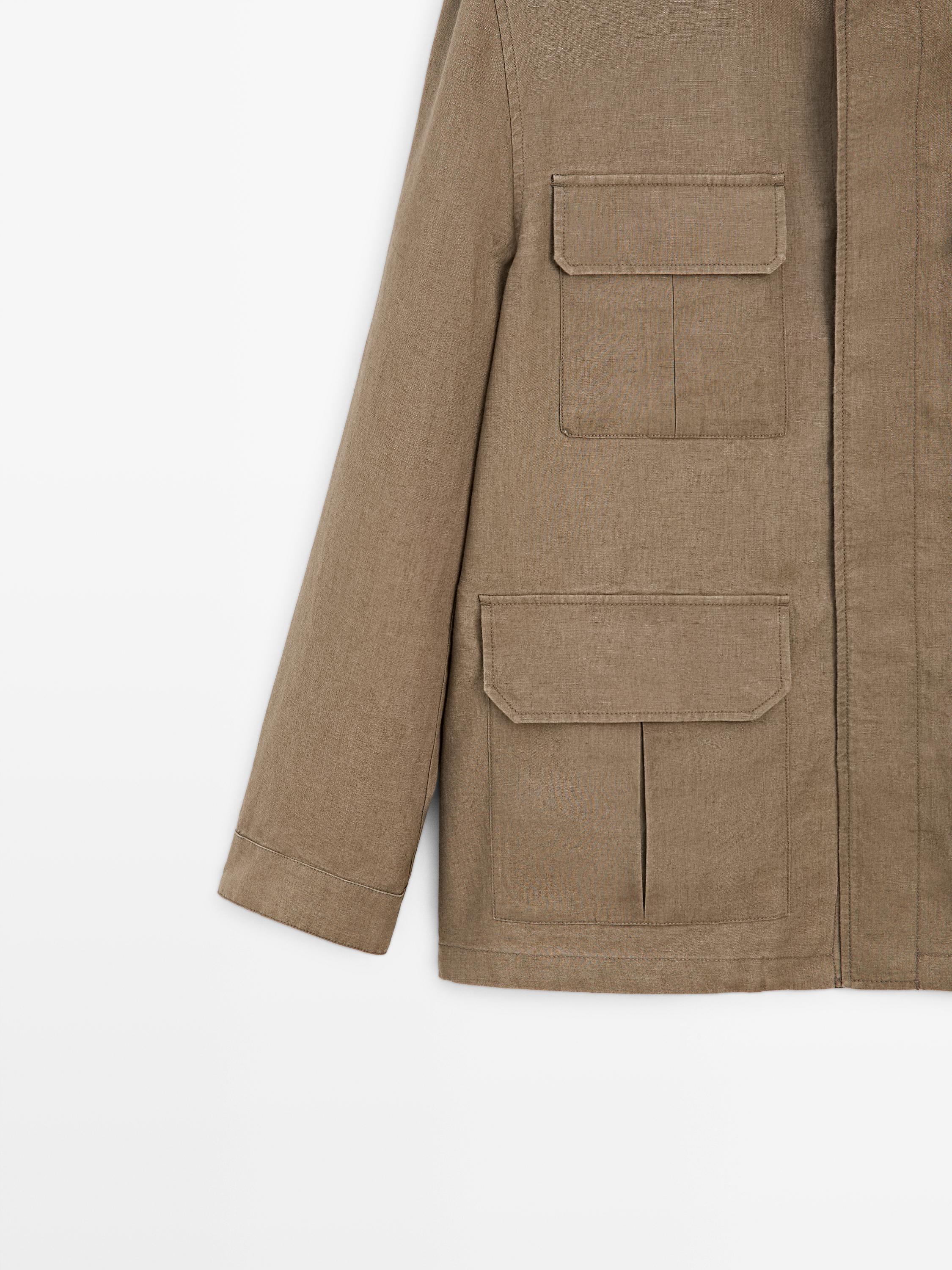 100% linen Safari jacket