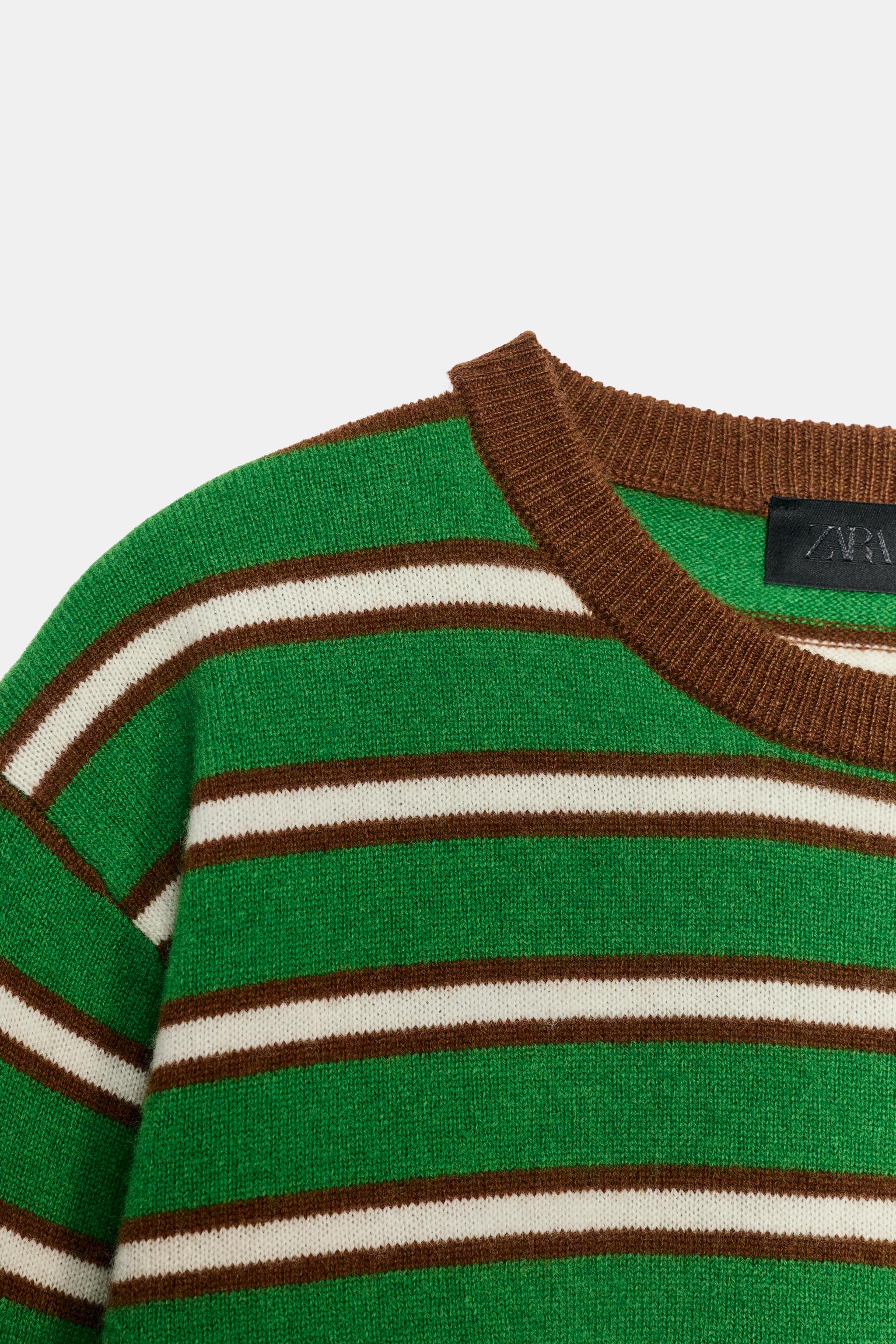 STRIPED 100% WOOL JUMPER