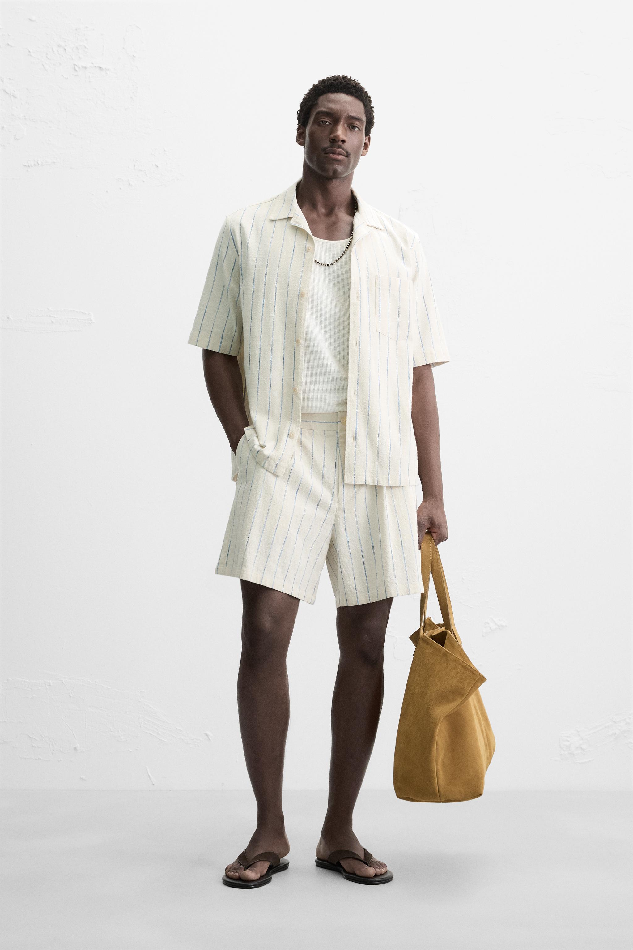 【ZARA】ストライプ テクスチャー シャツ ストライプ テクスチャー シャツ - ストライプ | ZARA Japan / 日本