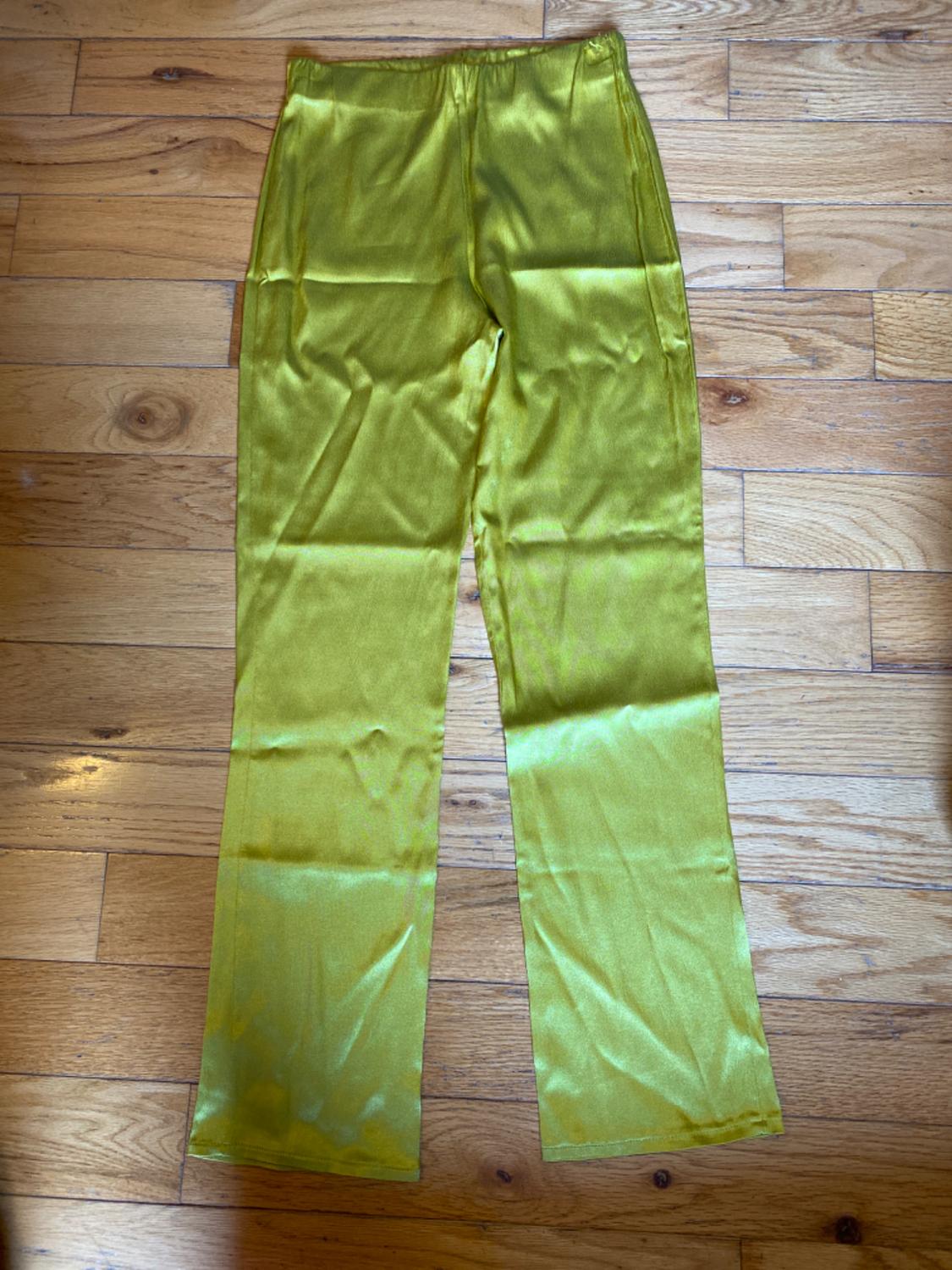 SATIN EFFECT PANTS