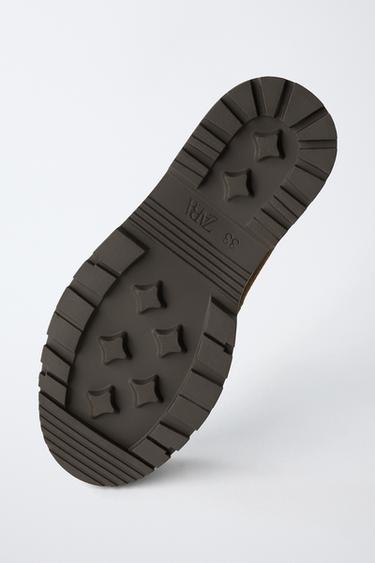 MOCASSINS EN CUIR AVEC MASQUE - Marron de Zara - Image 6