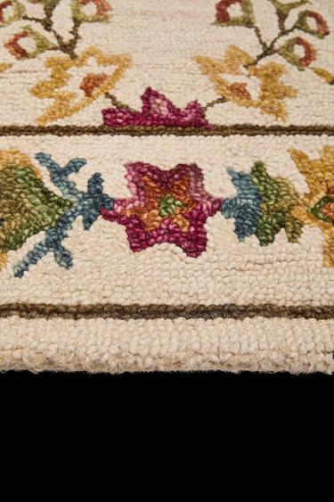 VICTORIAN-STYLE WOOL RUG - Multicoloured by Zara