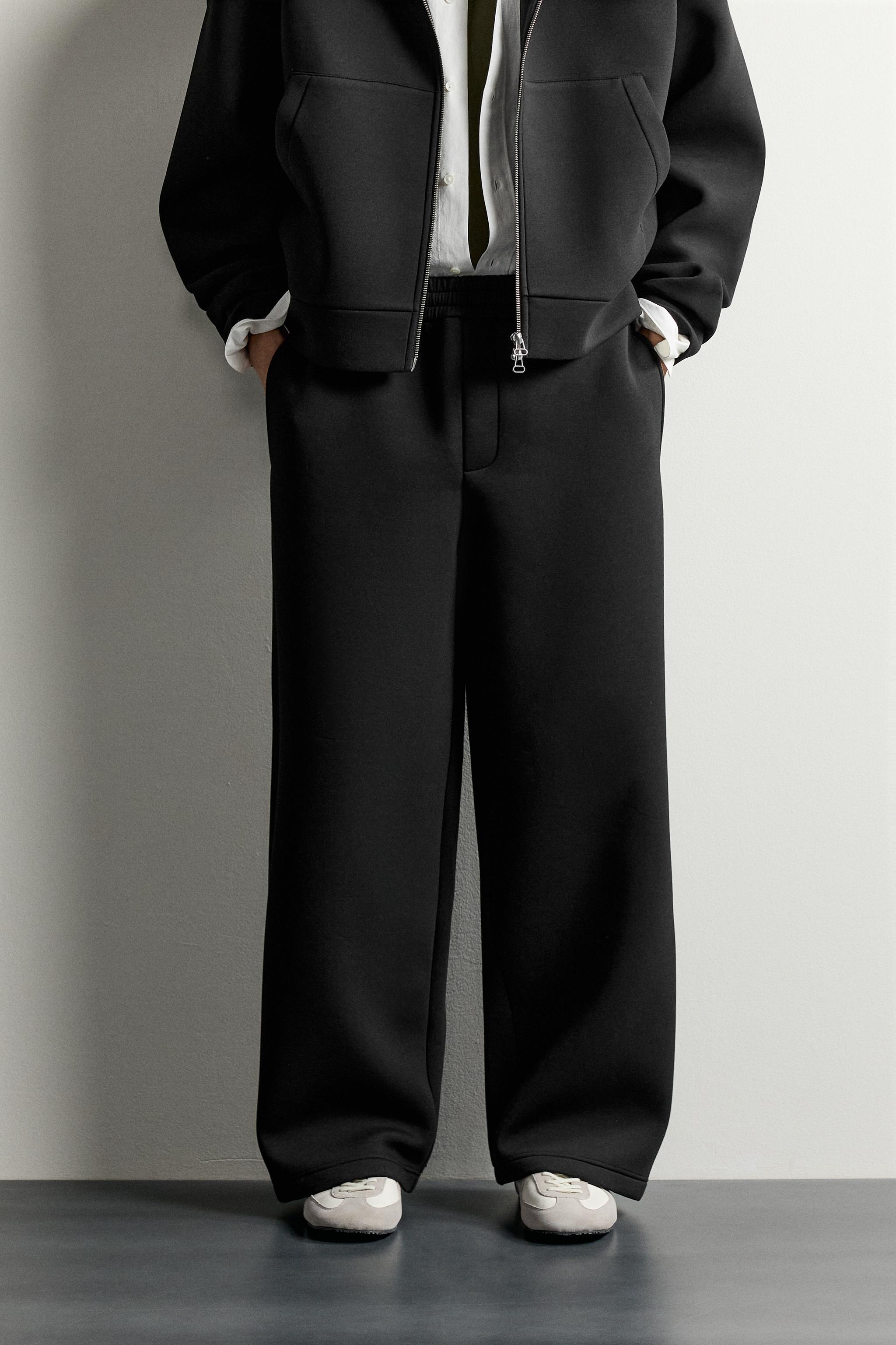 RELAXED FIT TECHNICAL JOGGERS — Black
