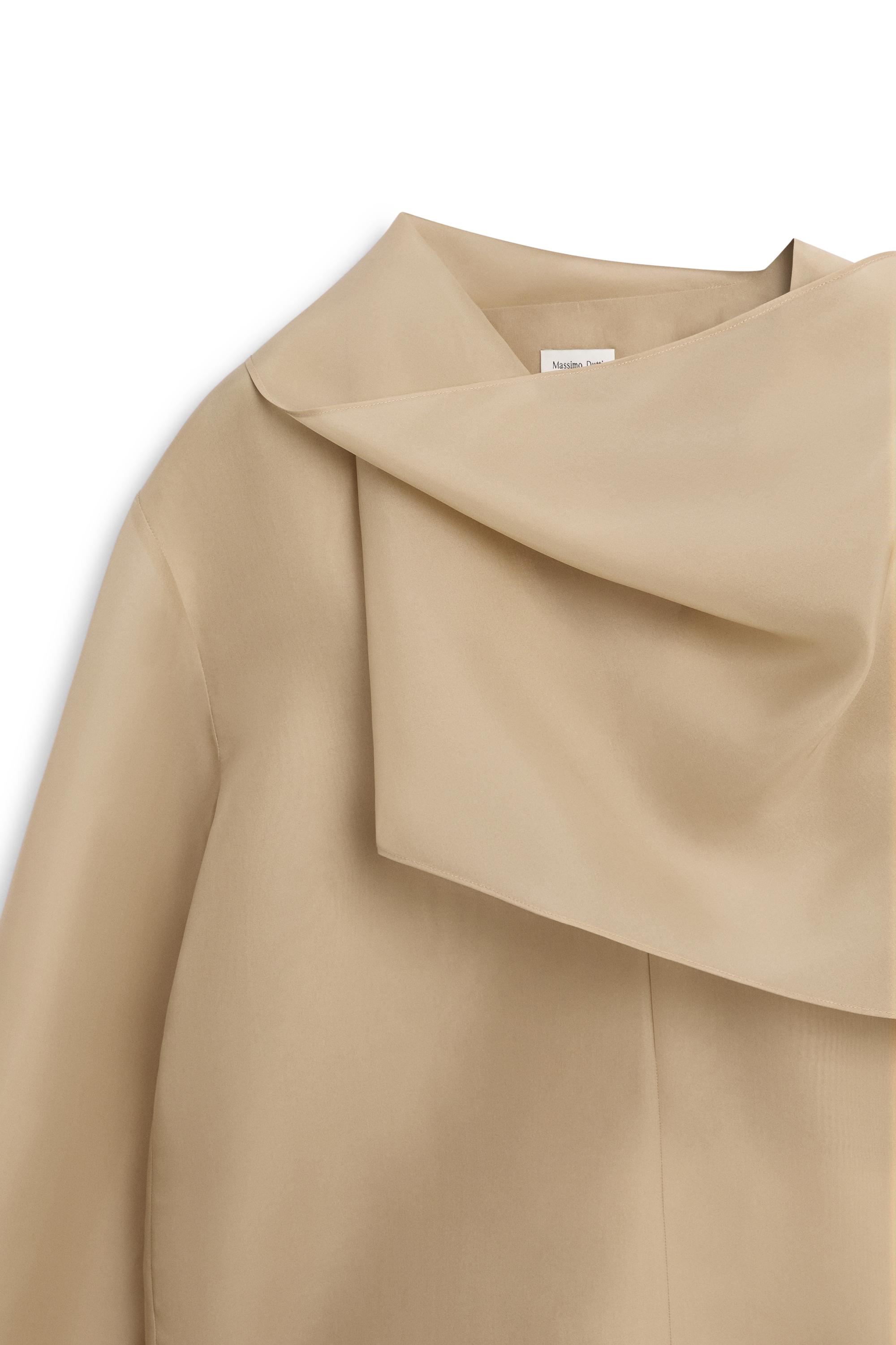Blouse fluide organza détail foulard - LIMITED EDITION