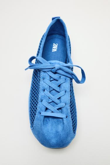 ATLETE RRJETË ME DORËZ - Blu nga Zara