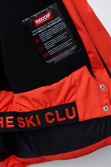 WATERPROOF AND WINDPROOF JACKET RECCO® SYSTEM SKI COLLECTION - Orange by Zara - Image 10