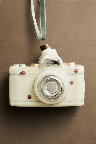 CAMERA CHRISTMAS TREE DECORATION - Ecru by Zara - Image 4