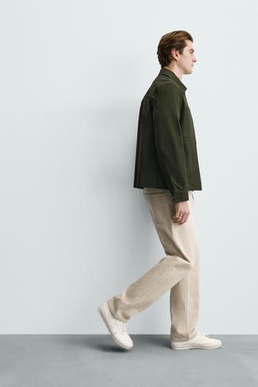 STRAIGHT ANKLE FIT JEANS - Grey green by Zara - Image 5