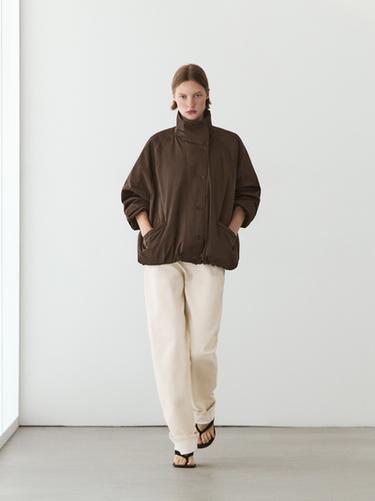 Zara Voluminous puffer jacket - Brown / Taupe - Image 0