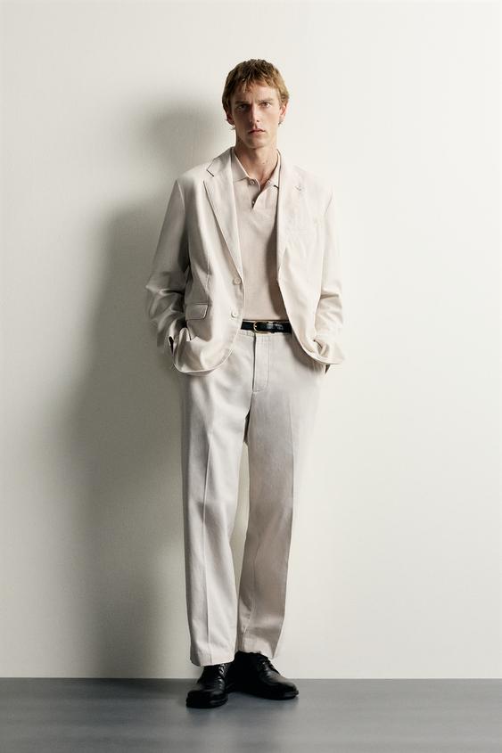YIKAMA EFEKTLİ RELAXED FIT BLAZER