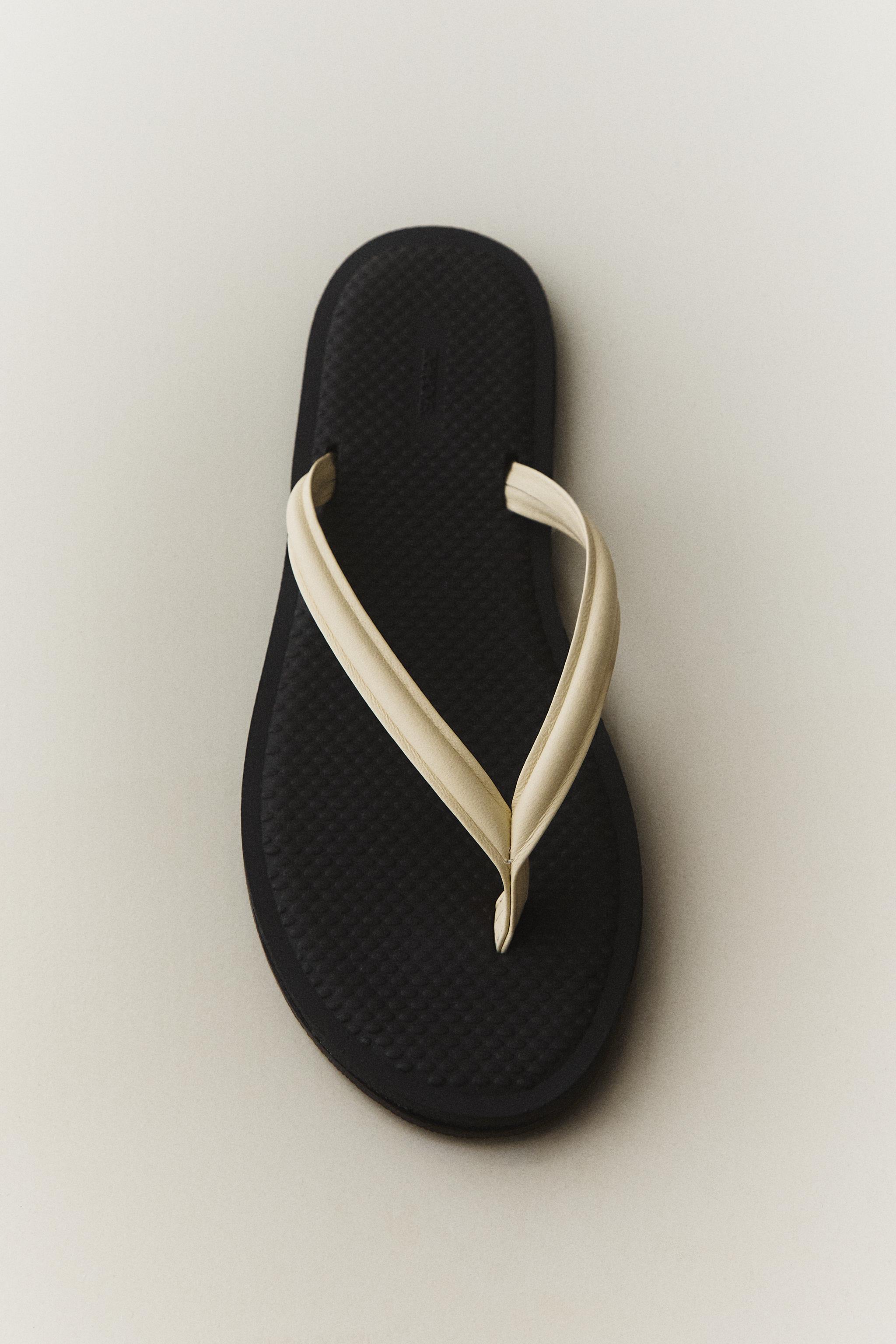 SANDALES À BRIDE EN CUIR