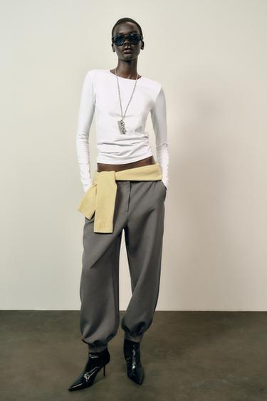 BASIC COTTON T-SHIRT - White by Zara - Image 0