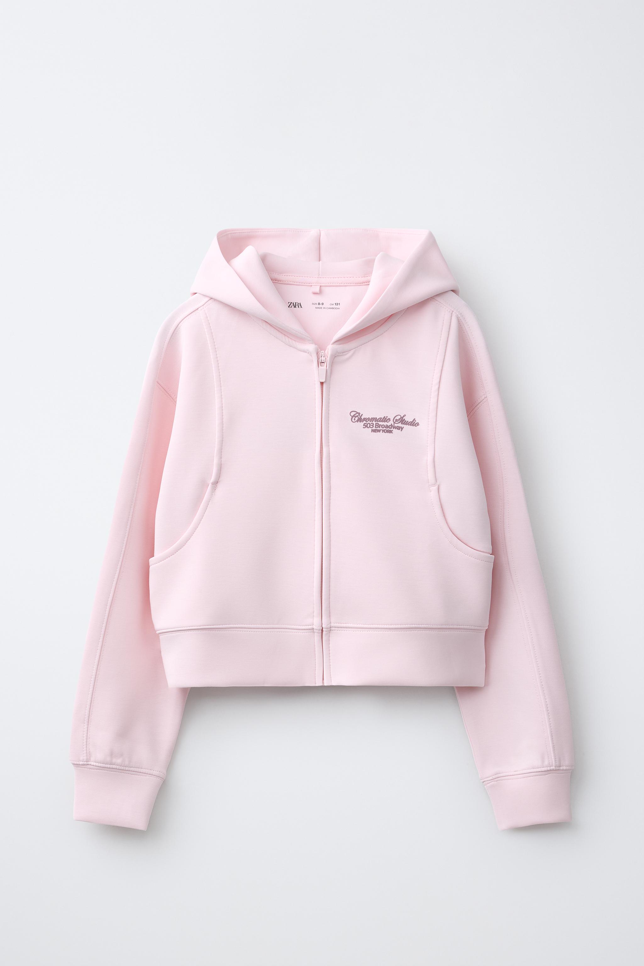 SPORTY HOODIE WITH MODAL BLEND - Pastel pink | ZARA South Africa