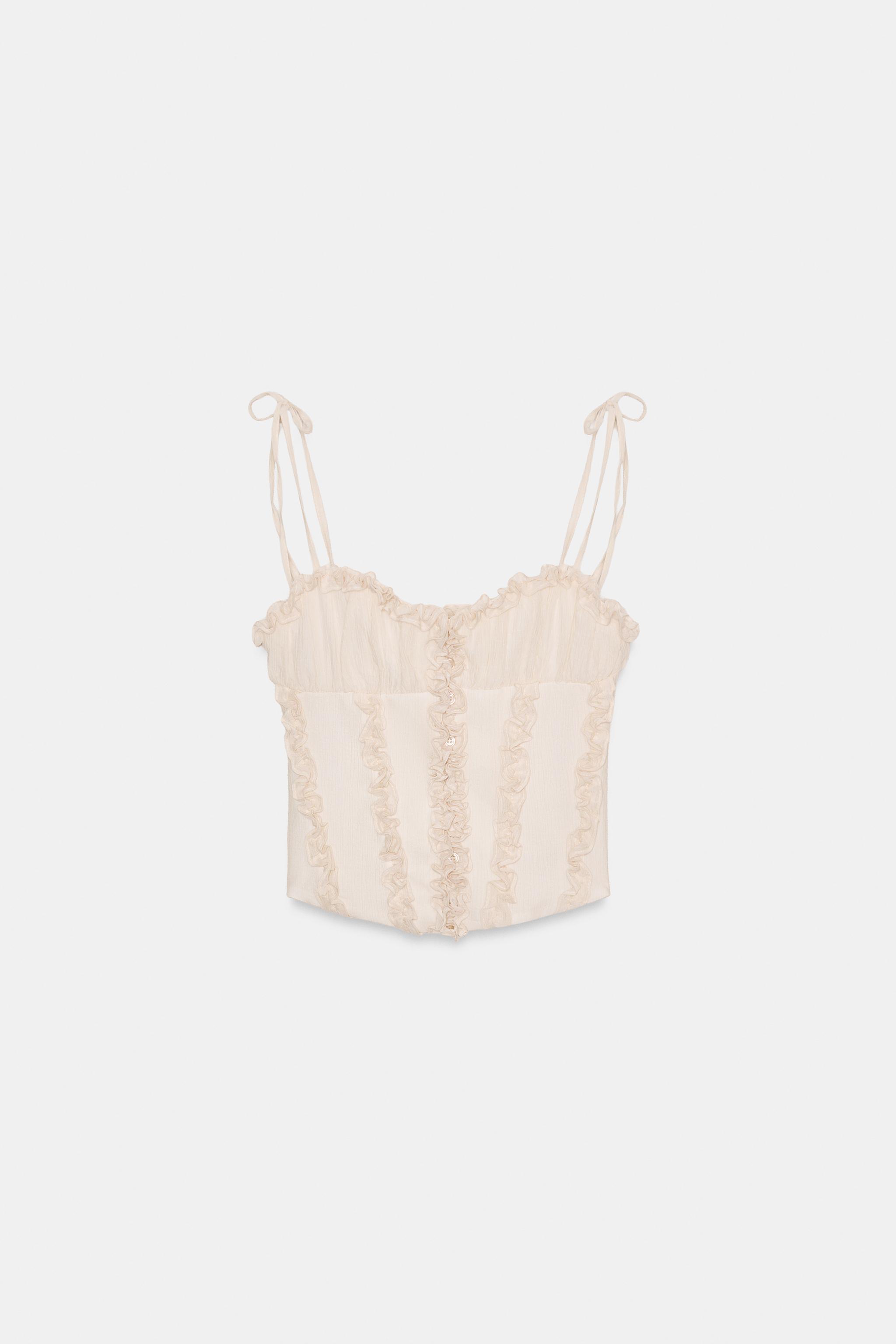 RUFFLED CORSET TOP