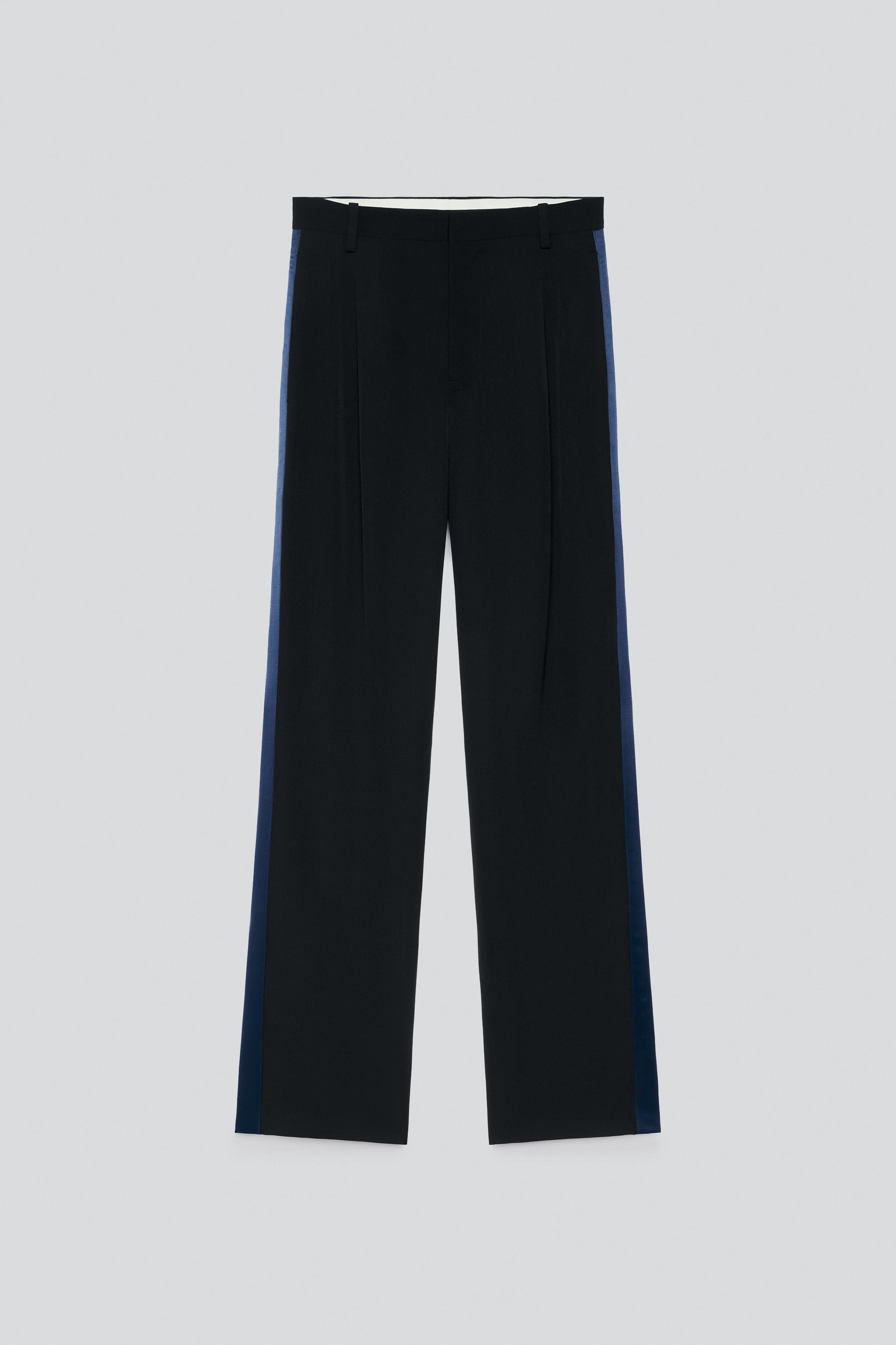 PANTALON DE COSTUME SMOKING 100% LAINE