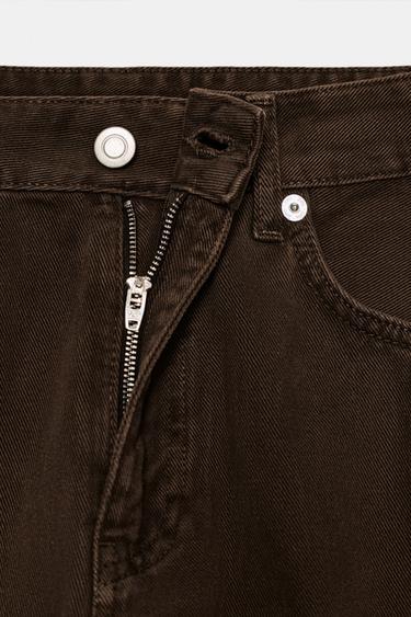 JEAN TRF BAGGY TAILLE NORMALE - Marron de Zara - Image 7