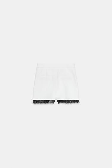 COMBINED LACE BERMUDA SHORTS - Oyster-white by Zara - Image 5