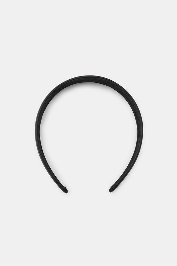 DIADEMA EFECTO PIEL - Negro de Zara - Imagen 0