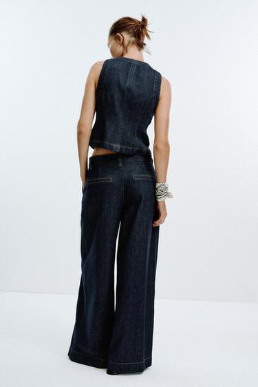 JEAN Z1975 WIDE LEG TAILLE MOYENNE - Bleu de Zara - Image 4