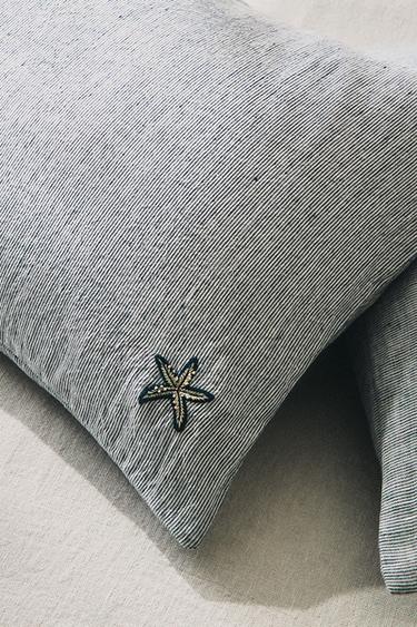 STARFISH CUSHION COVER - Mid-blue by Zara - Image 5