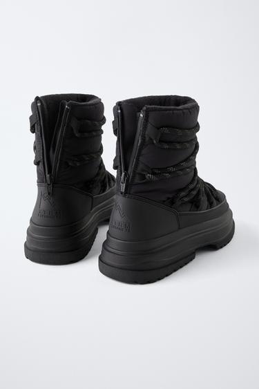 WATER-REPELLENT SKI COLLECTION BOOTS - Black by Zara - Image 4