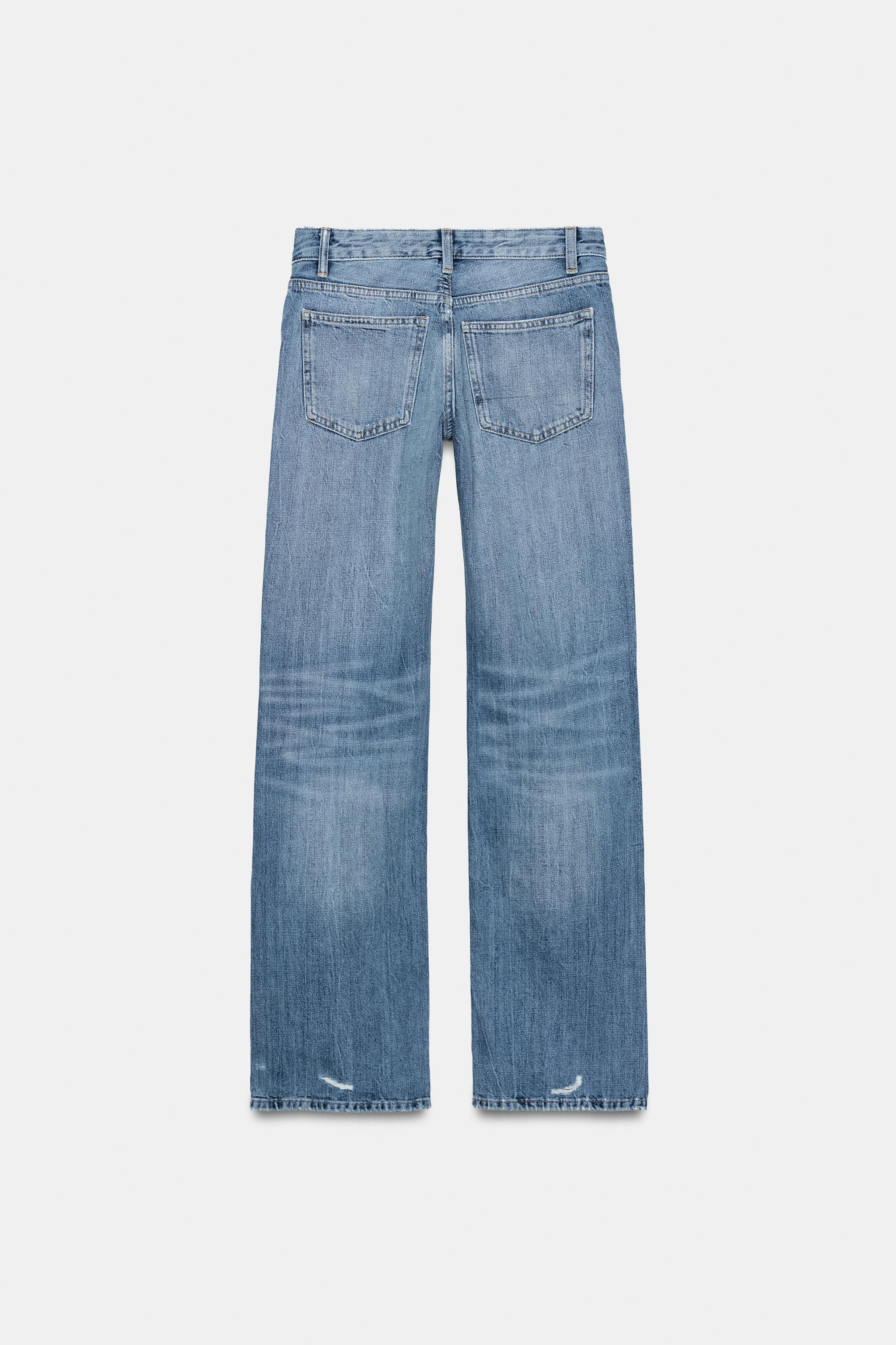 TRF LOW RISE WIDE LEG JEANS