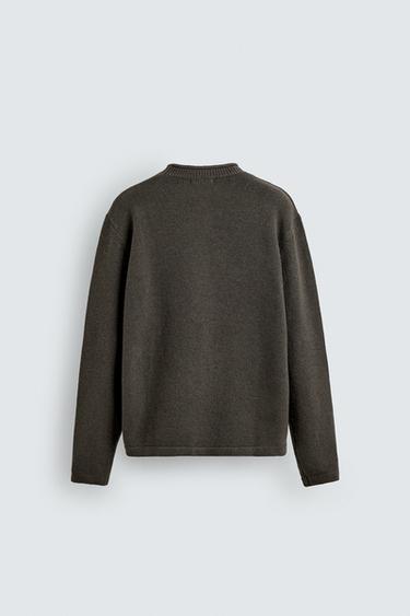 TEXTURED SWEATER - Mid-green by Zara - Image 7